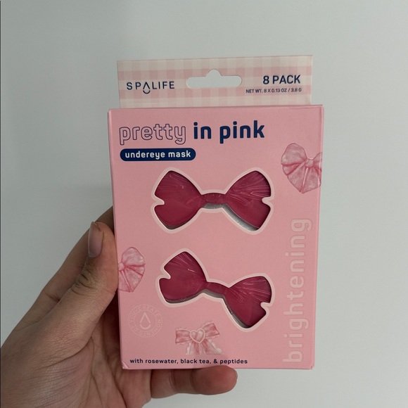 SPALIFE “Pretty in Pink” Bow Undereye Masks (8 Pack) NEW - Picture 3 of 7